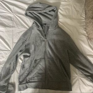 Brandy melville grey zip up hoodie